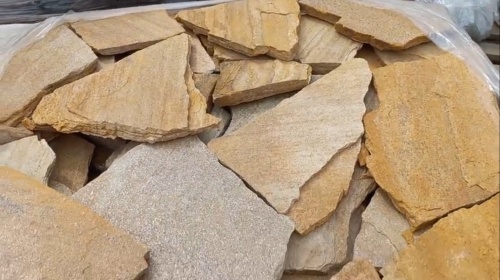 Плитняк златолит жёлтый для цоколя купить в Томской области