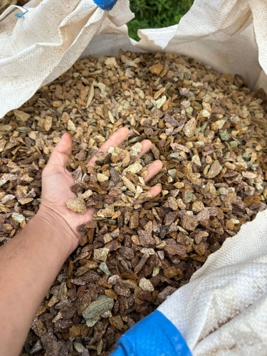 Златолит персиковый декоративная каменная крошка купить в Томской области